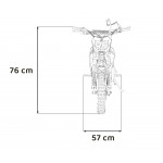 Detská motorka RENEGADE 50R- červená